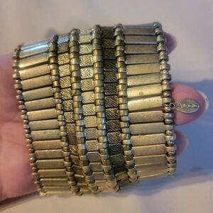 Aldo Metallic Gold Statement Bracelet